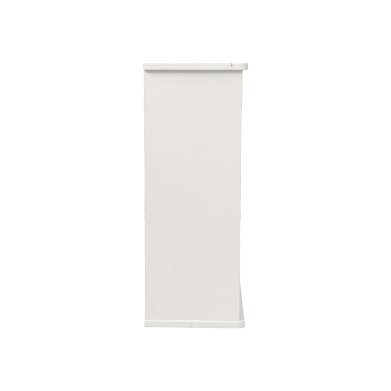 Louvered Double Door Wall Mounted Bathroom Cabinet - White