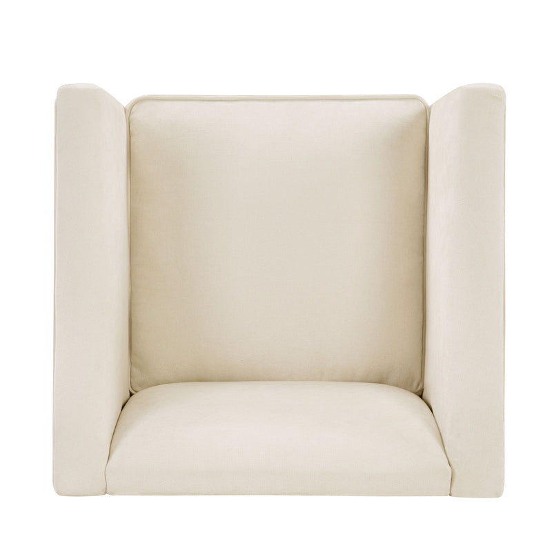 Barrel Accent Chair With Enclosed Arms