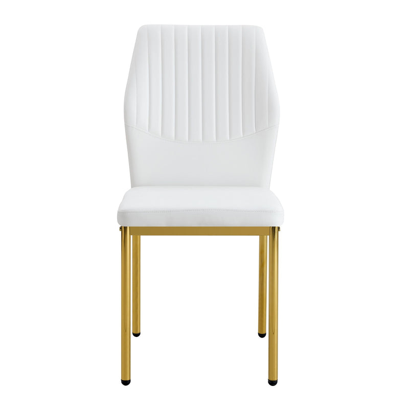 Luxury Simple Chair With Metal Leg