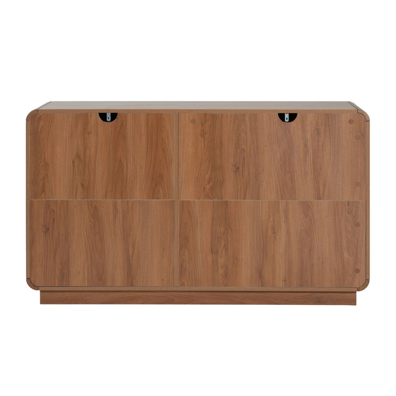 Sideboard, Wide Storage With 2 Doors And 3 Drawers