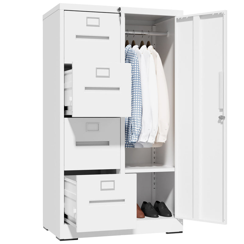 Storage Vertical Filing Cabinet With Lock