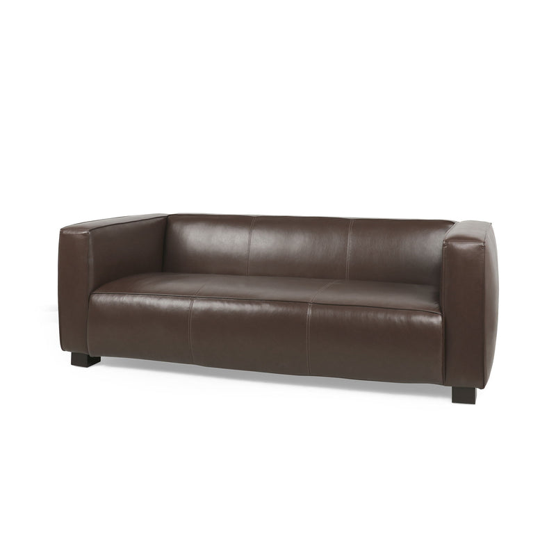 Contemporary 3 Seater Sofa With Tuxedo Design