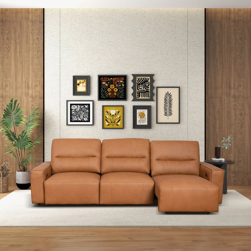 Grant - Triple Power Convertible Sofa - Cognac
