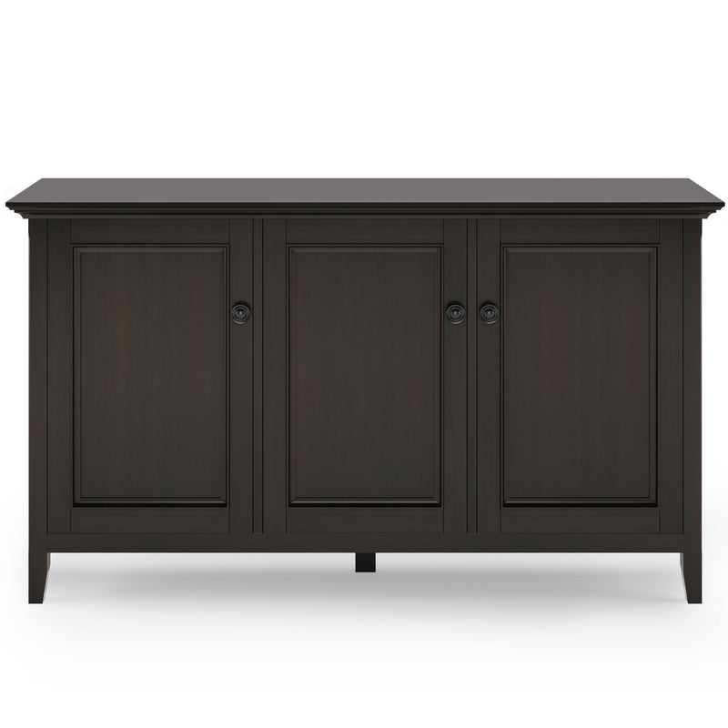 Amherst - Wide 3 Door Storage Cabinet - Hickory Brown