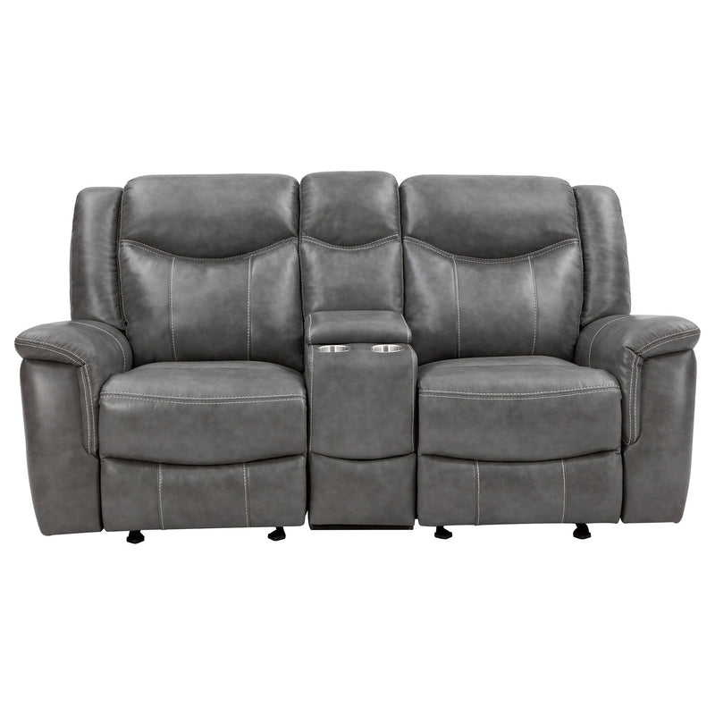 Carmen - Cool Motion Loveseat With Storage, With Reclining Function And Built In Storage - Gray