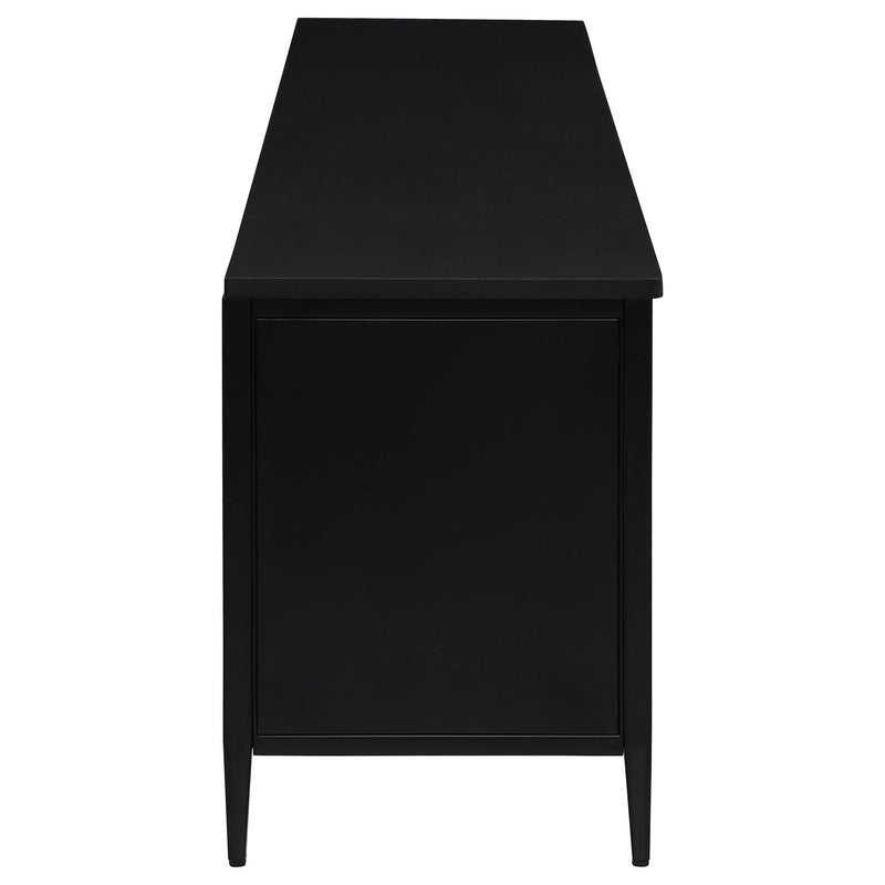 Kenneth - 4 Door TV Stand - Black
