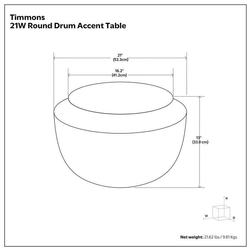 Timmons - Cast Aluminum Coffee Table - Brown