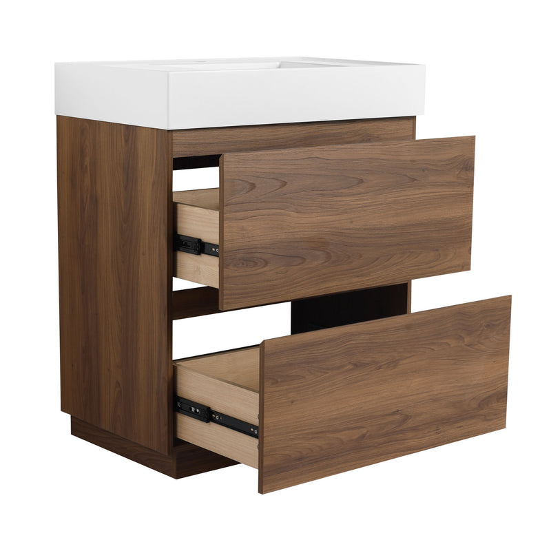 Modern Freestanding Bathroom Vanities With Single Sink Combo