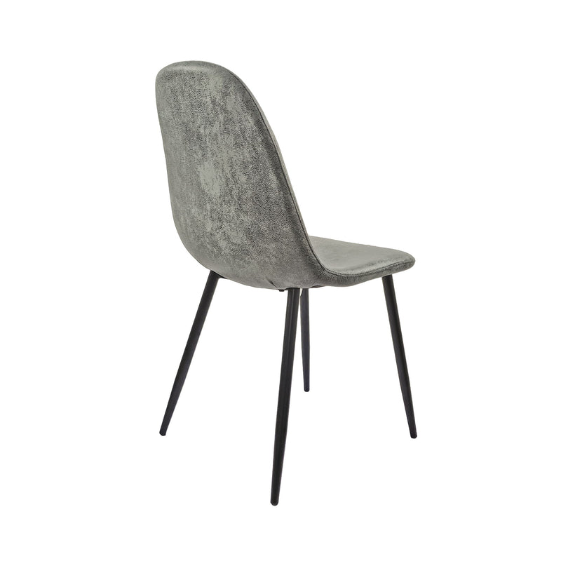 Modern Accent Dining Chairs Upholstered Seat, Metal Legs (Set of 4)