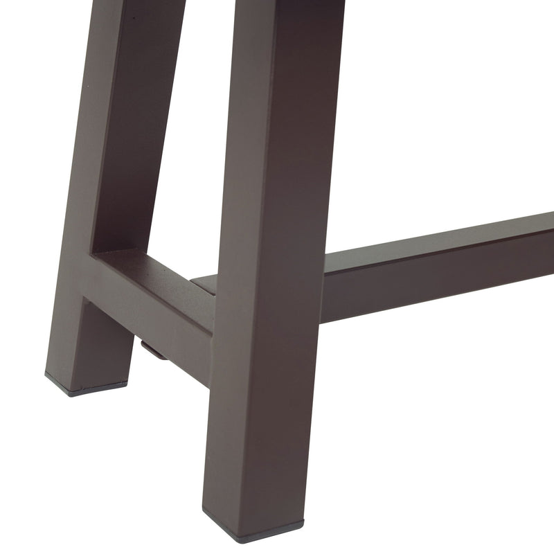 Tranquilizer - Outdoor Acacia Wood Bench With Slat Panel Design