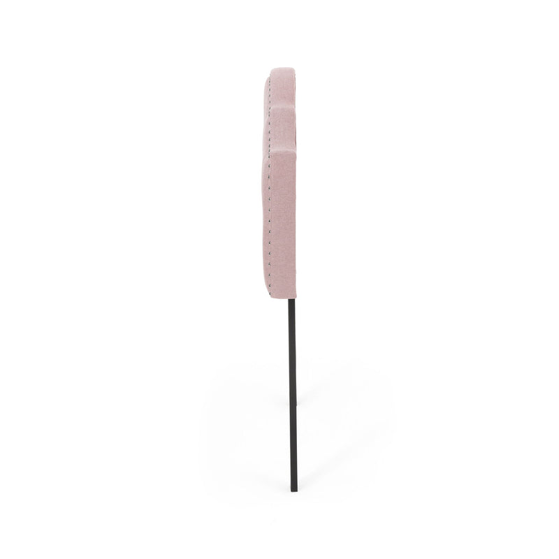 Flanner - Contemporary Fabric Upholstered Twin Headboard - Blush
