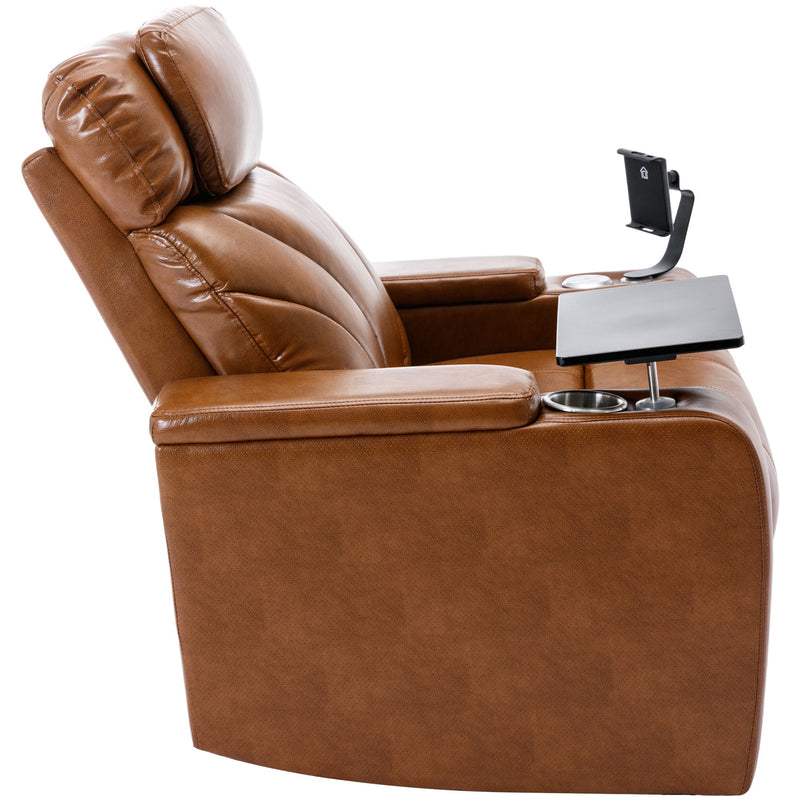 Power Motion Recliner Electric Power Recliner With USB Charging Port, Hidden Arm Storage, Convenient Cup Holder And tooth Speaker