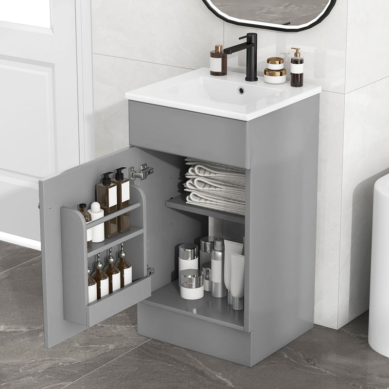 Bathroom Vanity With Sink, Cabinet With Adjustable Shelf