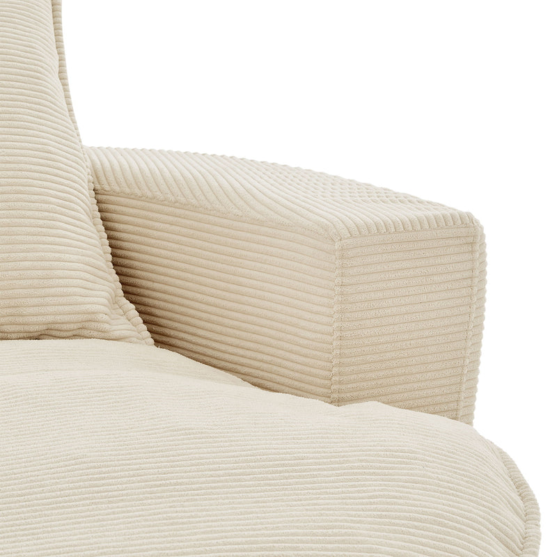 360° Swivel Accent Barrel Chair With Dual Layer Cushion And 3 Removable Pillows