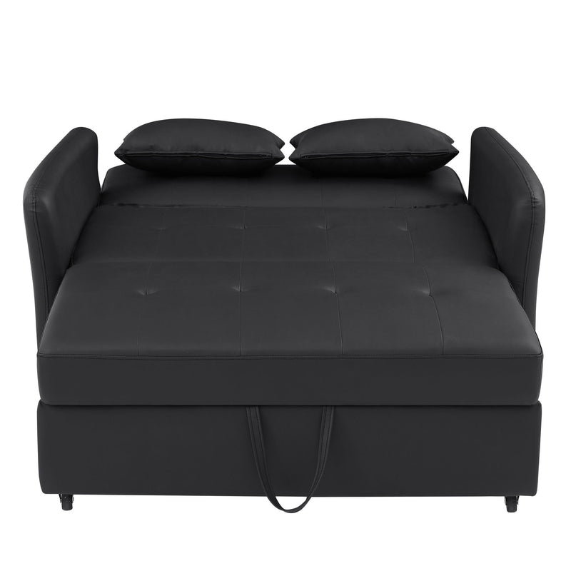 Convertible Sleeper Sofa Bed With 3 USB Ports