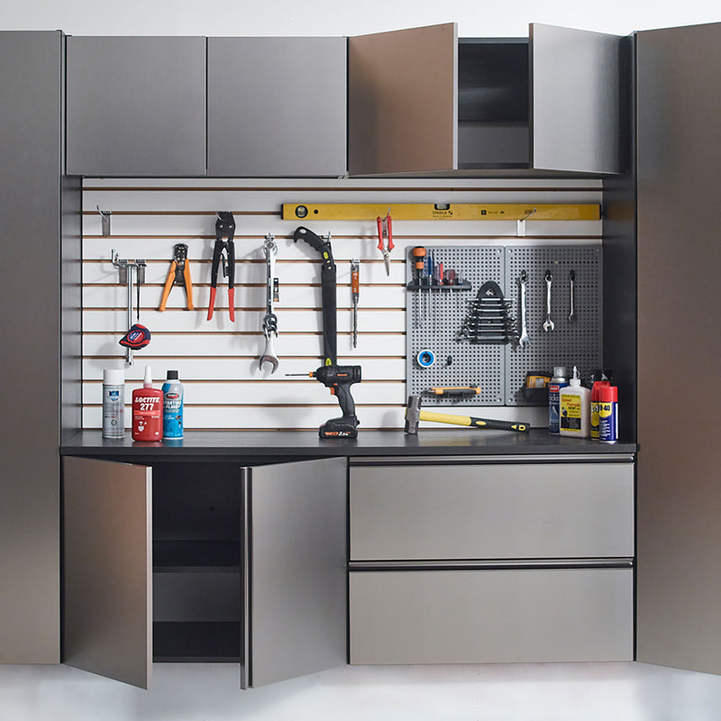 Nova Series - Garage Cabinet Set C - Dark Gray