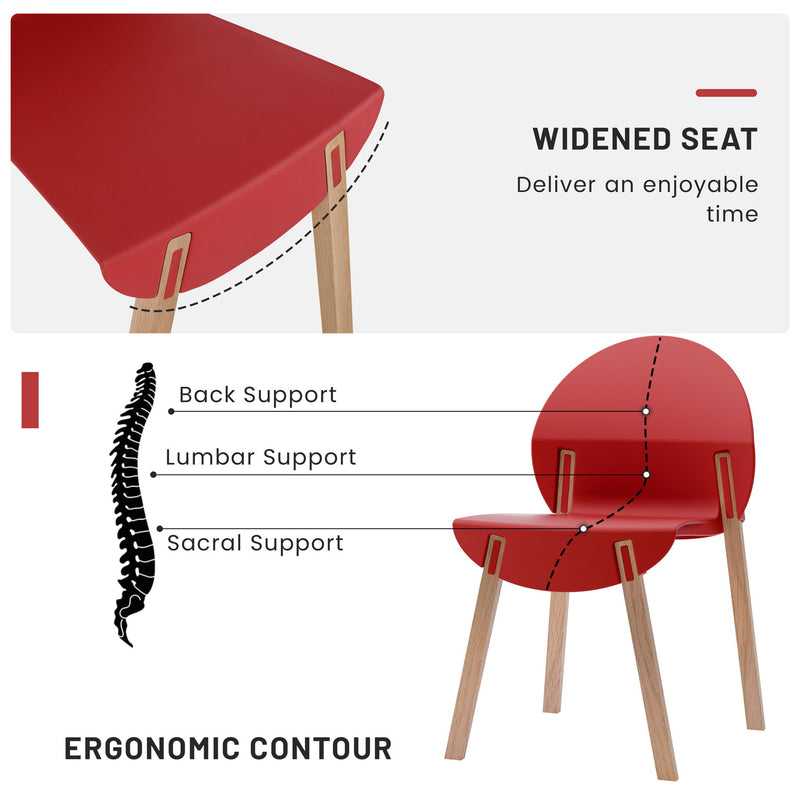4 Piece Set Of Single Chairs With Long Table