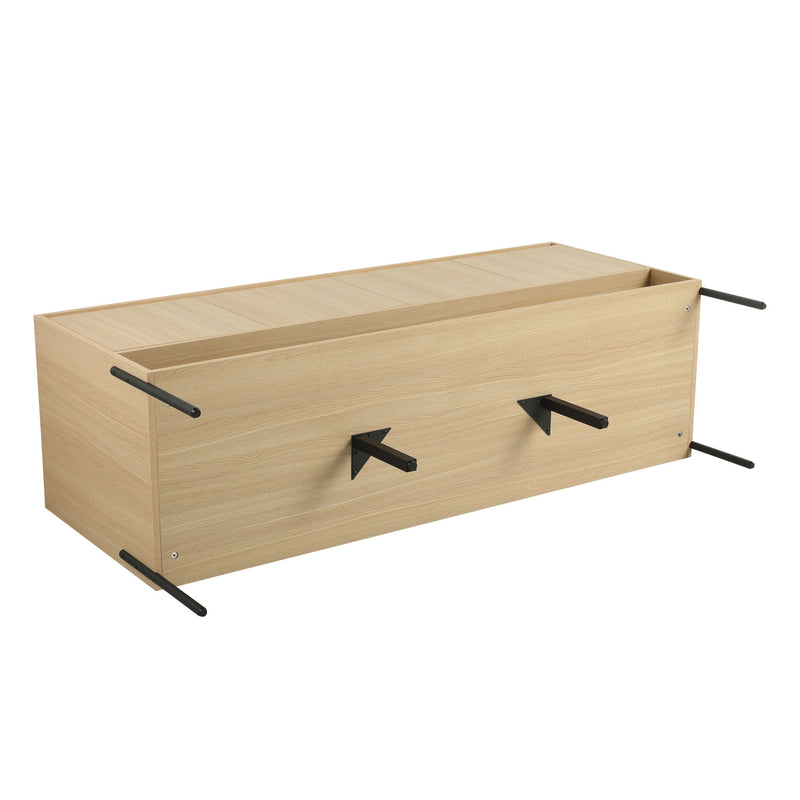 Modern Bathroom Vanity Combo With Single Resin Sink And Storage Cabinet