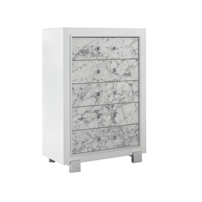 Skye - Marble Chest - White