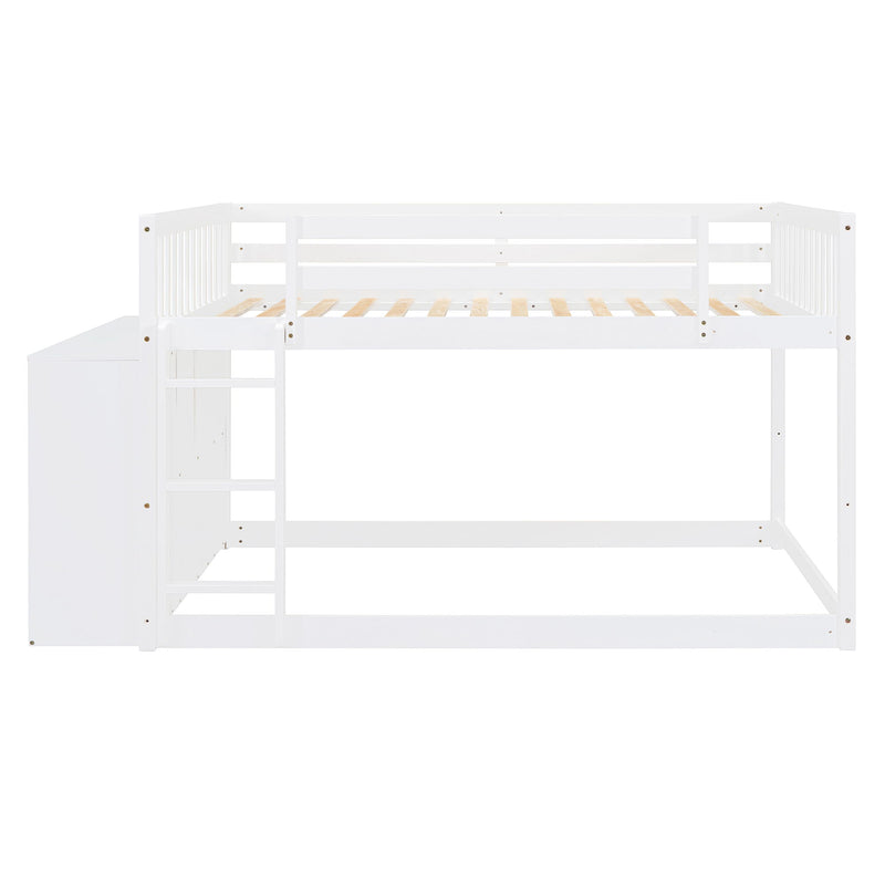 Bunk Bed With 4 Drawers And 3 Shelves