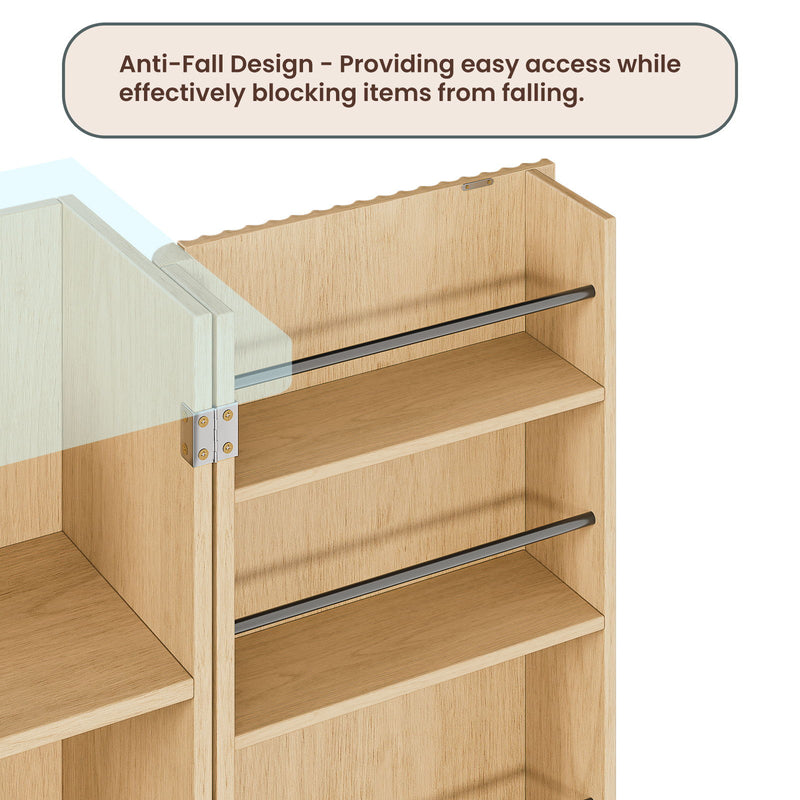 Kitchen Pantry Cabinet With 6 Doors