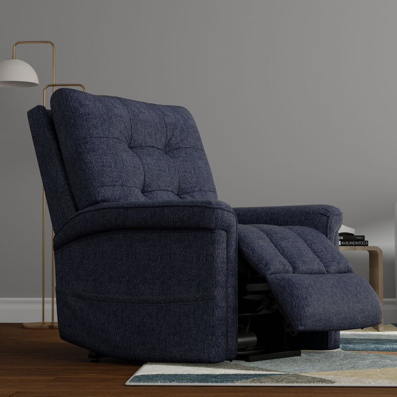 Velour - Power Lift Chair - Blue
