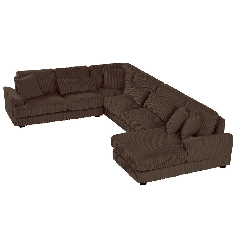 U - Sectional Sofa With Chaise Lounge, Oversized Living Room Couch