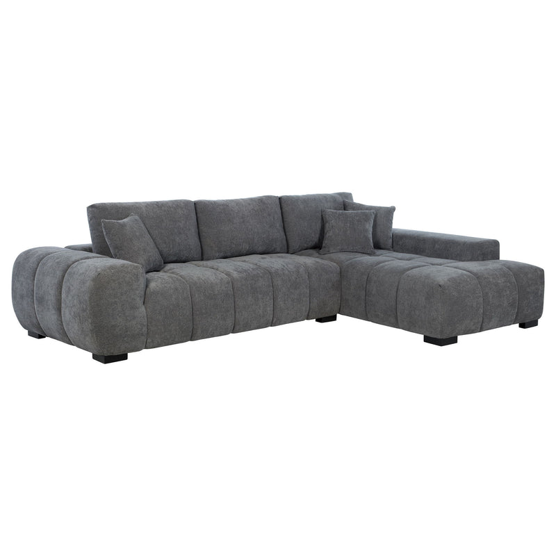 Plather - Sectional Chaise Sofa