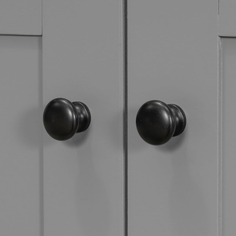 Bathroom Vanity With Ceramic Sink Combo, Abundant Storage Cabinet 2 Soft Close Doors And 5 Drawers