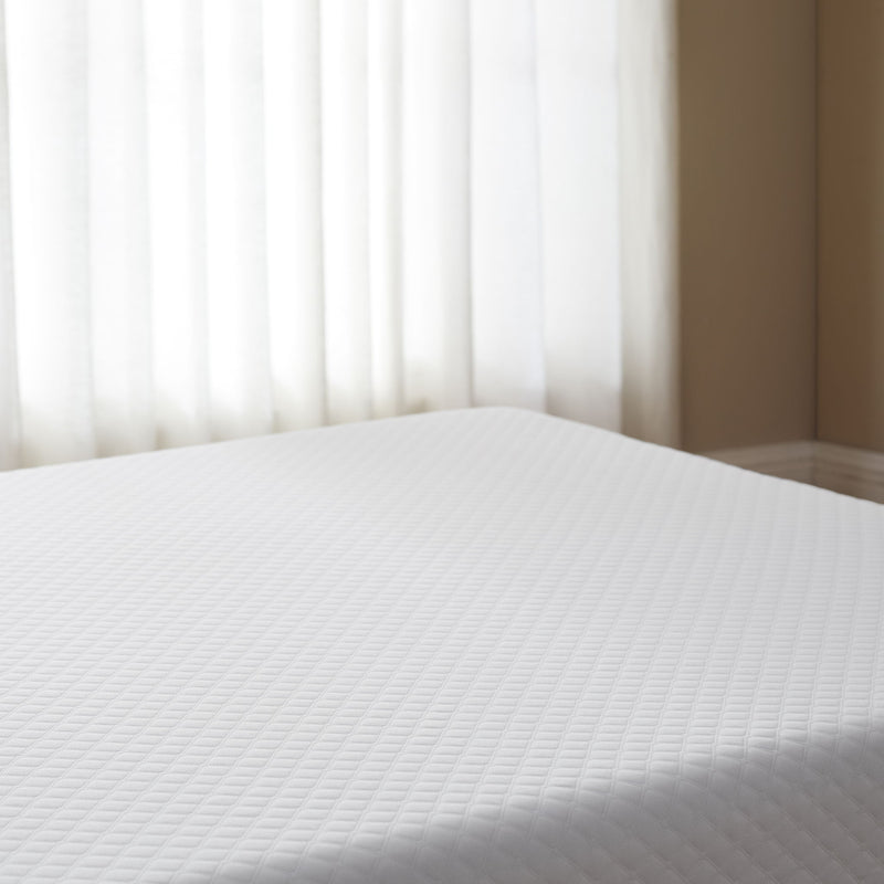 5" Medium Firm Memory Foam Mattress - White - Twin Size