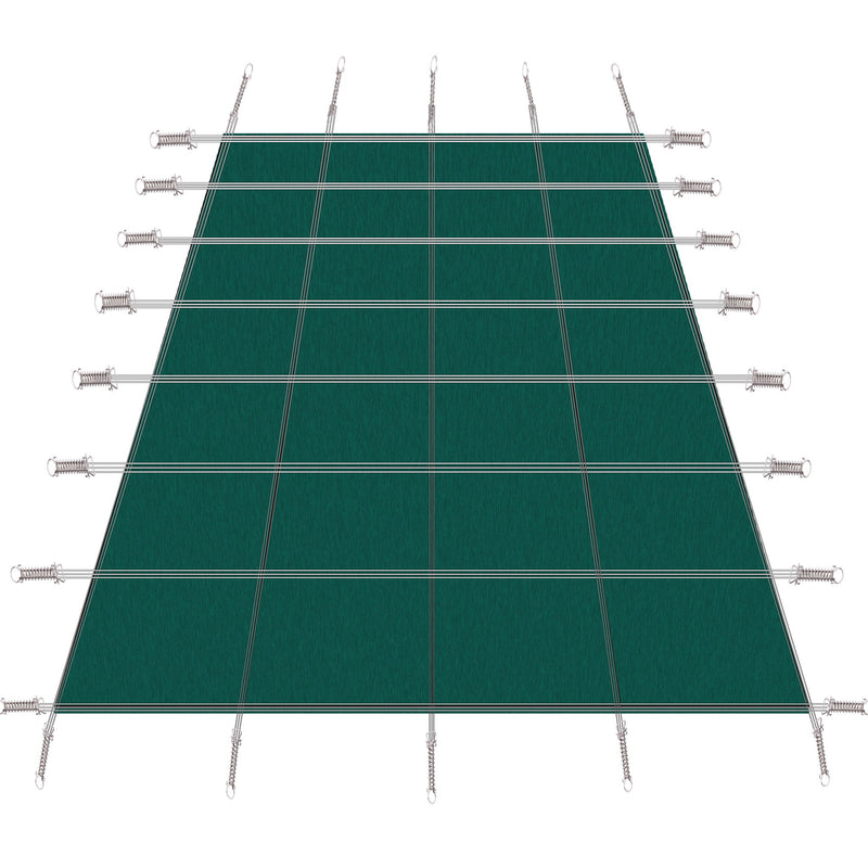 Inground Rectangle Winter Safety Pool Cover, Solid Safety