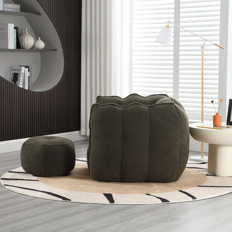 Soft Bean Bag Chair With High Resilient Foam
