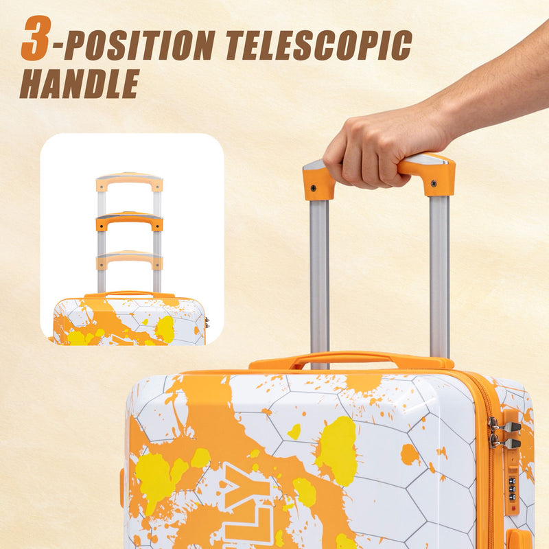 3 Piece With Combination Lock And Silent Wheels