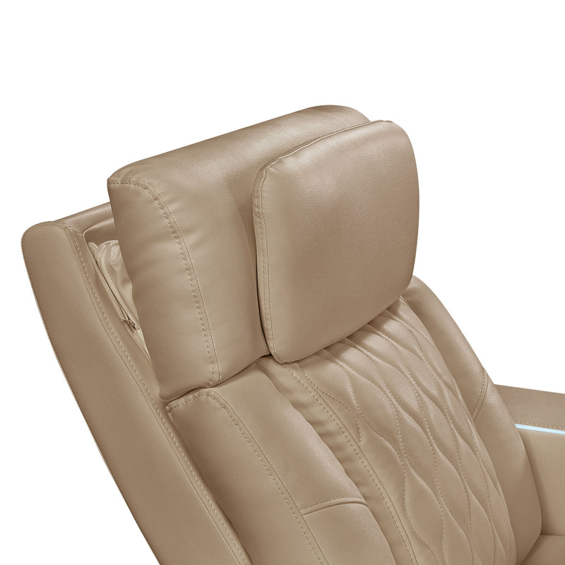 Electra - Power Reclining Set With Power Headrests, Massage And LED Lighting