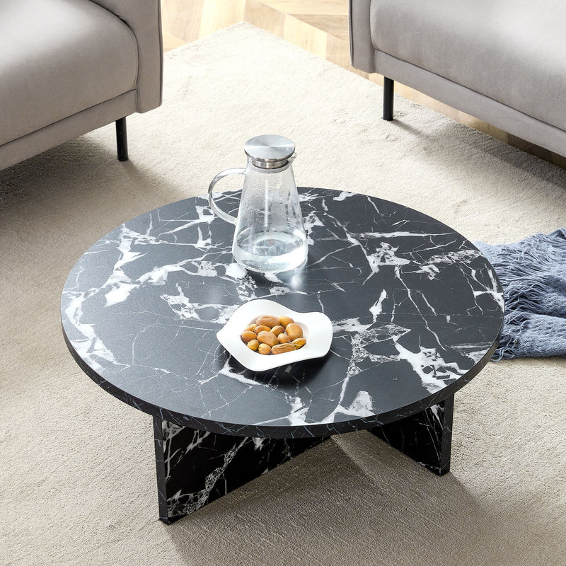 Versatile Round Coffee Table For Various Interior Styles