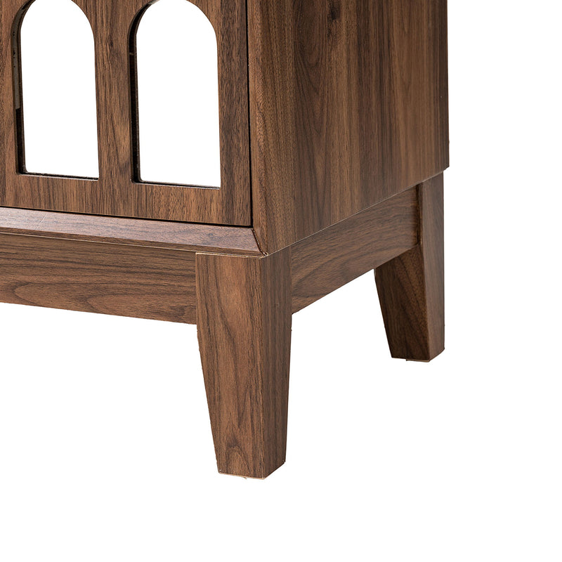Double Door Cabinet - Walnut
