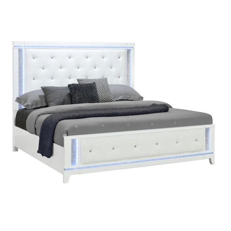 Adalid - Contemporary Bed With LED Lights