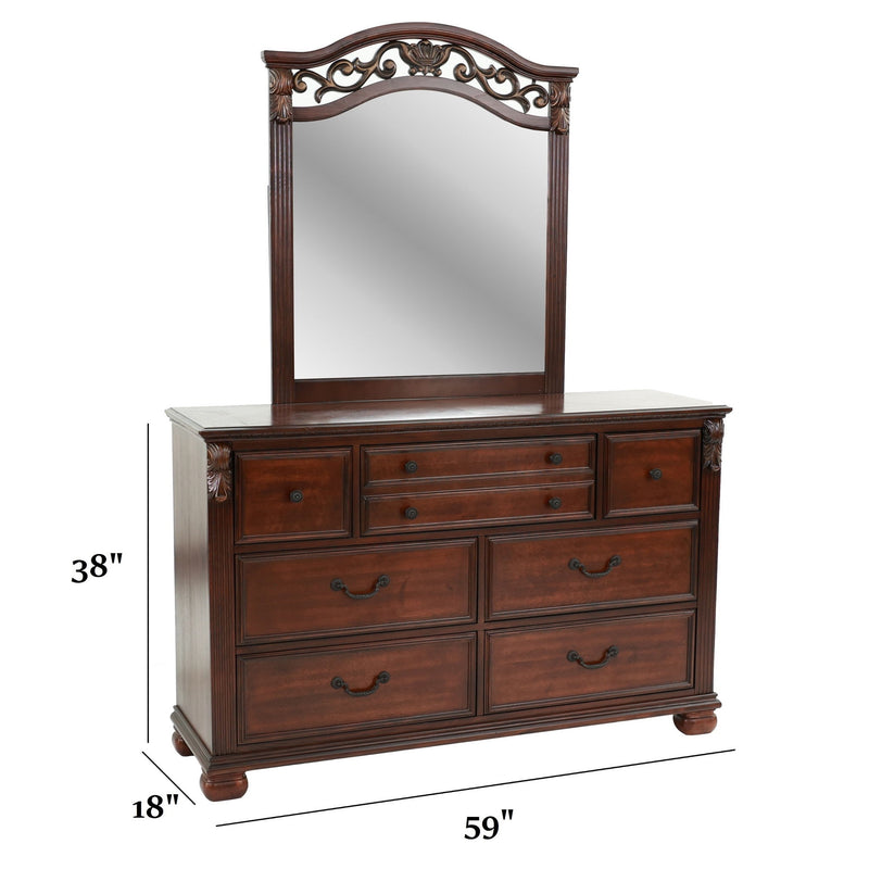 1 Piece Dresser - Cherry