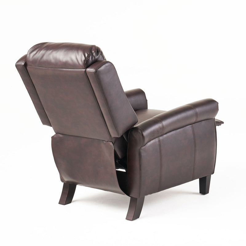 Memphis - Standard Recliner Club Chair - Burgundy