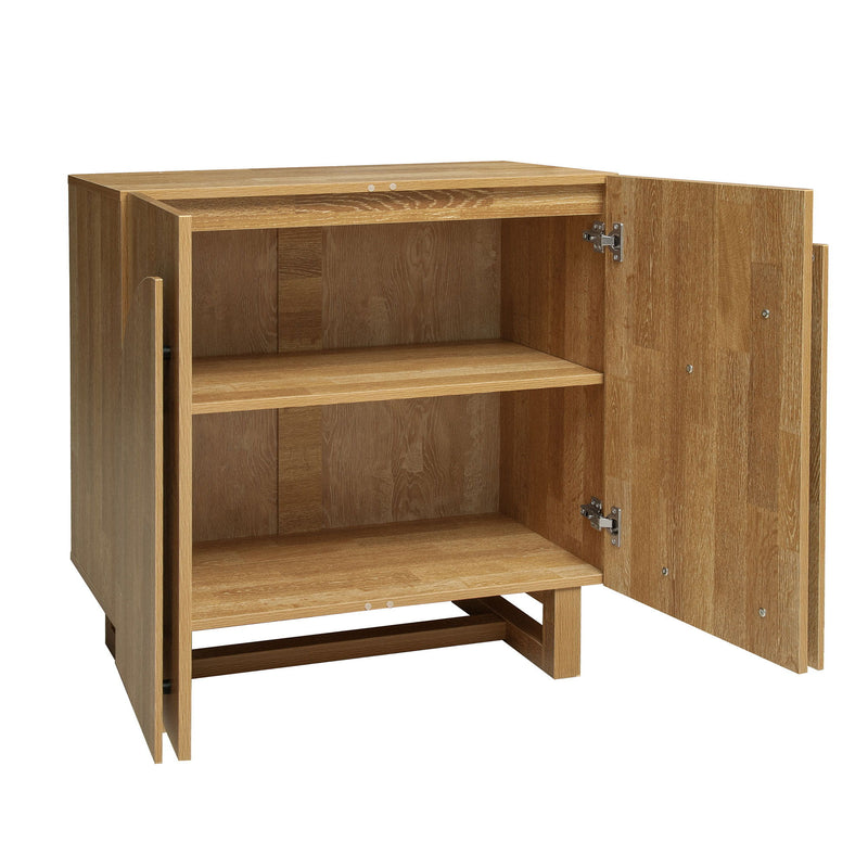 2 Door Cabinet, Suitable For Bedroom - Natural