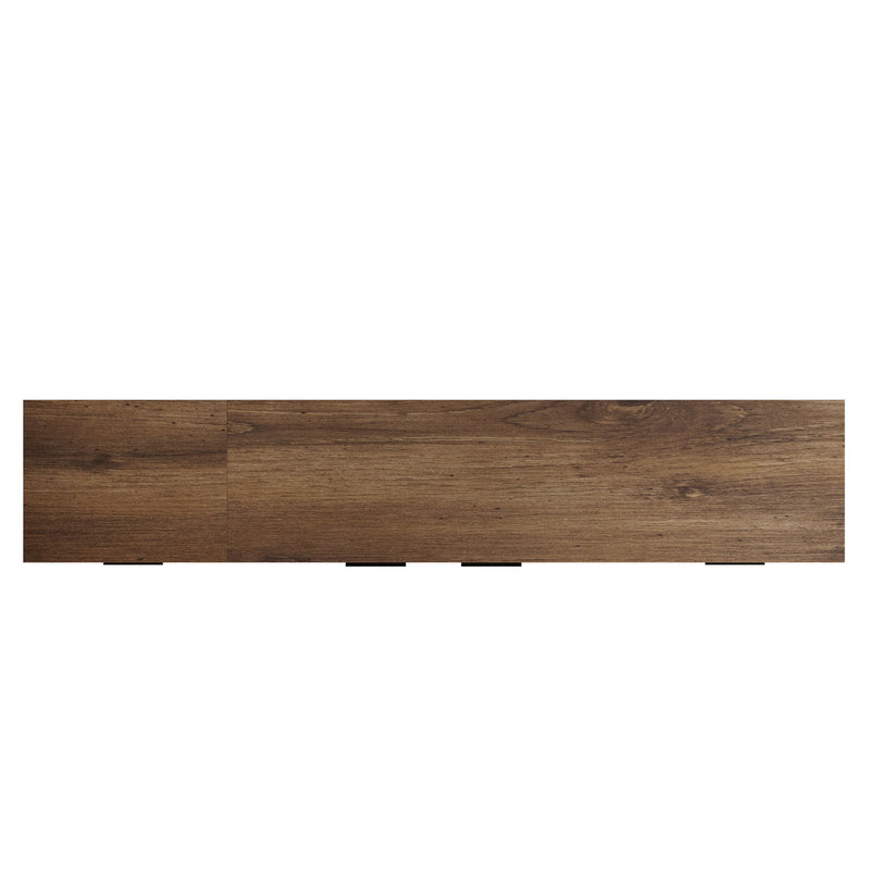 TV Stand With 2 Drawers, Media Console Table For TVs Up To 85'' - Natural