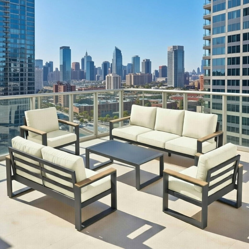 Modern Outdoor Sofa Set With Coffee Table