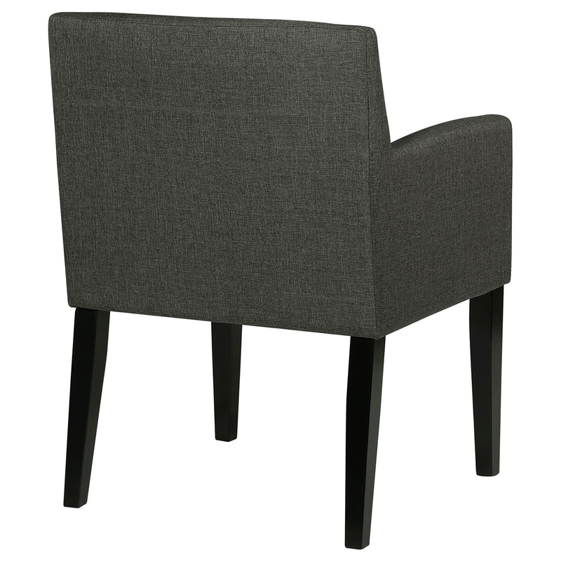 Yorkshire - Upholstered Dining Arm Chair With Cushioned Arms (Set of 2) - Gray