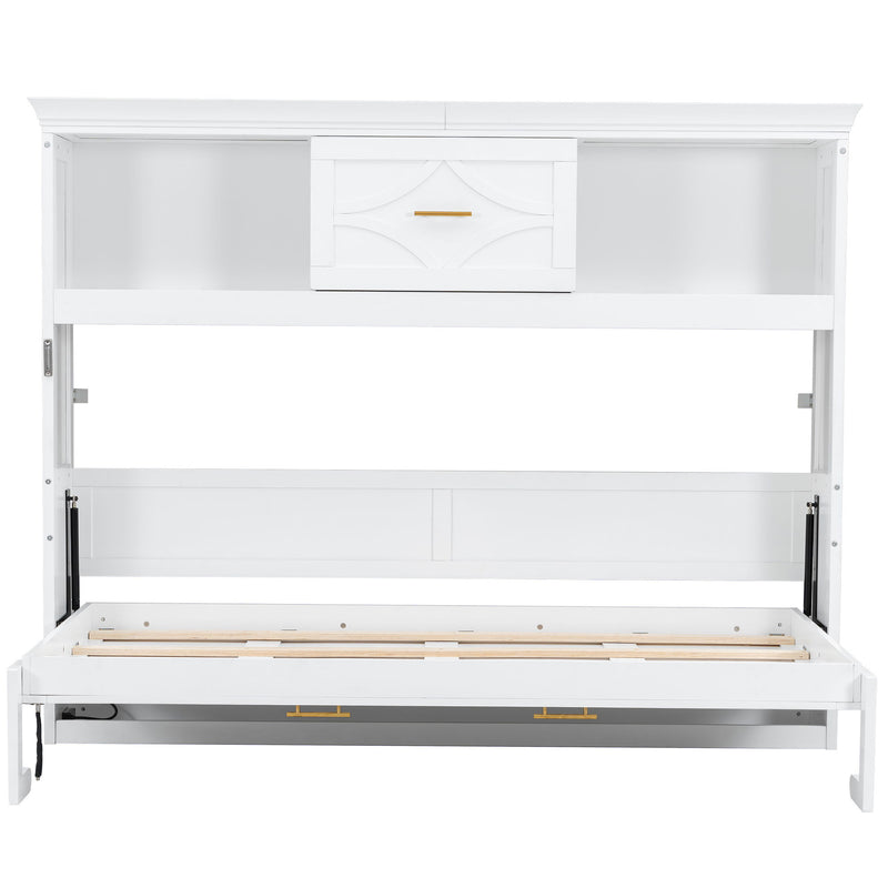 Murphy Bed With Charging Station And Drawer