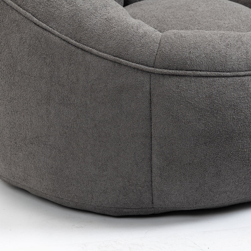 Bedding Bean Bag Sofa Chair High Pressure Foam With Footrest