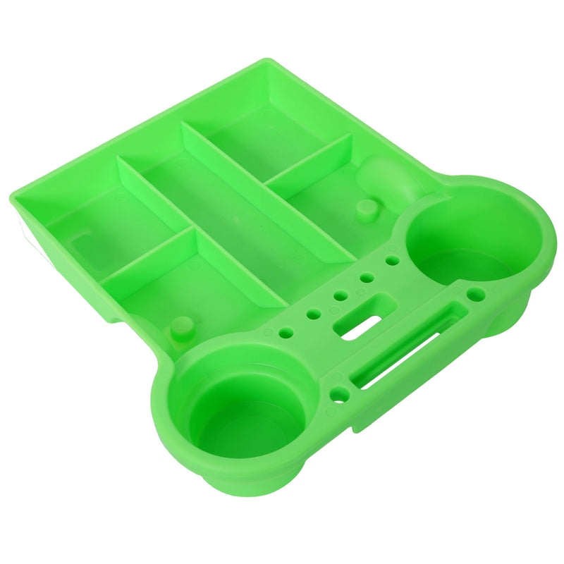 Heavy Duty Mechanic Stool With Tool Storage 300 Lbs Capacity Hdpe - Green