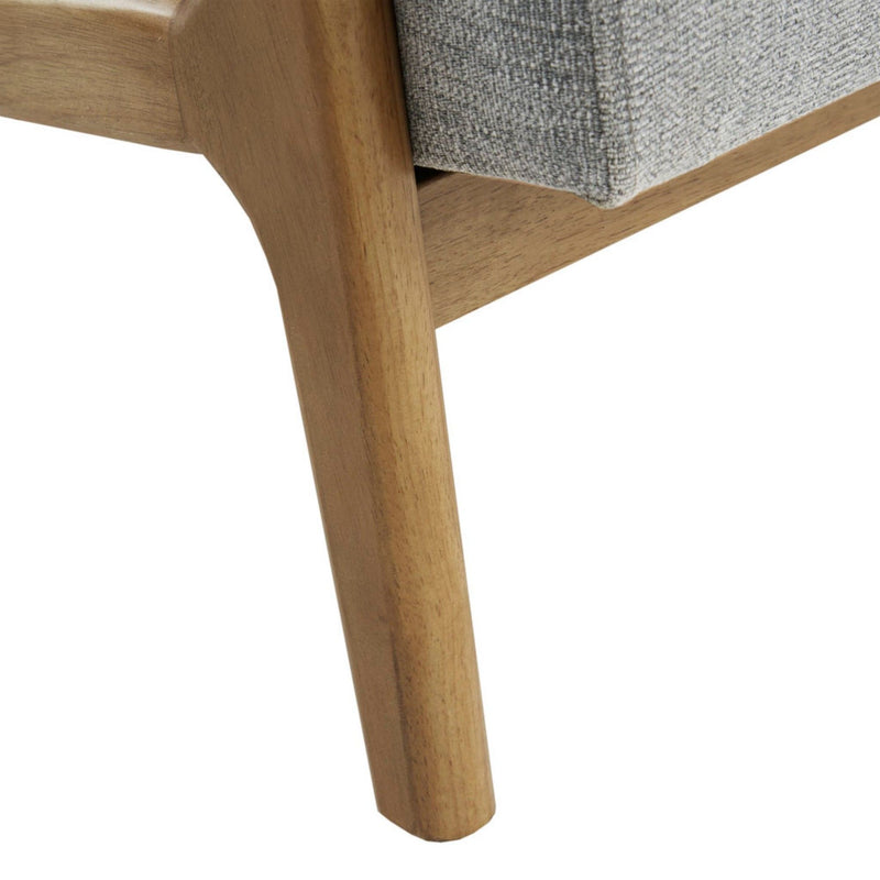 Mid-Century Style Lounge Chair With Upholstered Seat