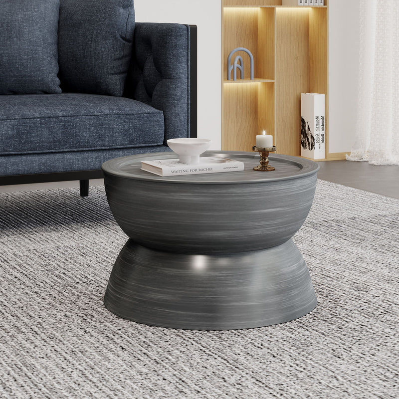 Sparling - Modern Iron Hourglass Coffee Table