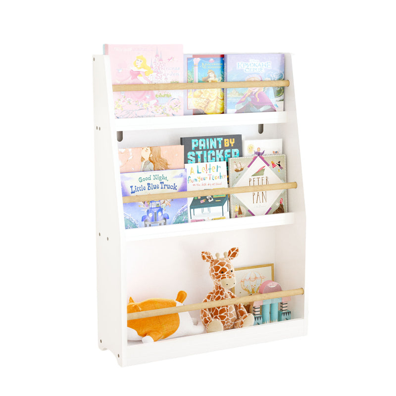 3 Tier Book Shelf, Compact Storage For Bedrooms