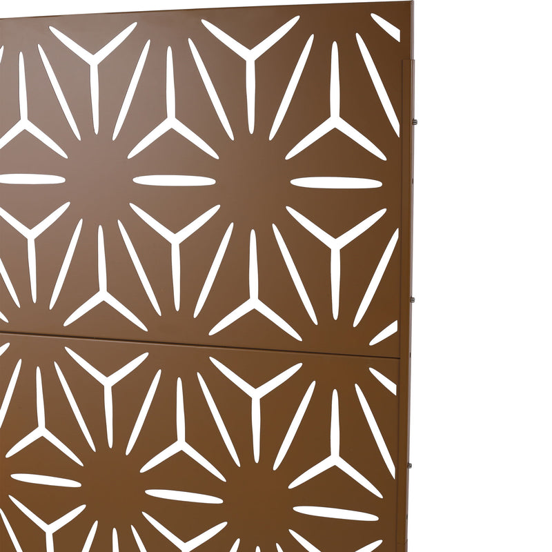 Outdoor & Indoor Metal Privacy Screen, Freestanding Decorative Panels